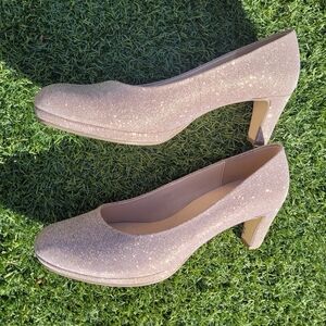 Gabor Sparkle Block Heel Pumps – Size 7